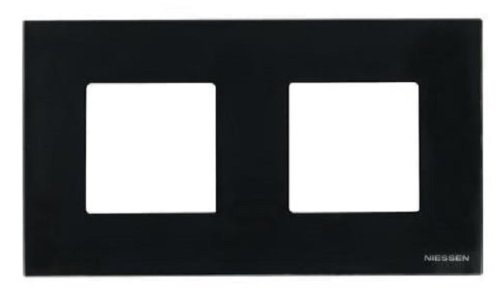 Рамка универсальная ABB Niessen Zenit 2-м. 4 мод. N2272 CN стекло черное картинка